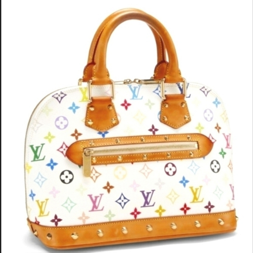 LOUIS VUITTON MURAKAMI ALMA PM BAG WHITE MONOGRAM MULTICOLORE VINTAGE 2003